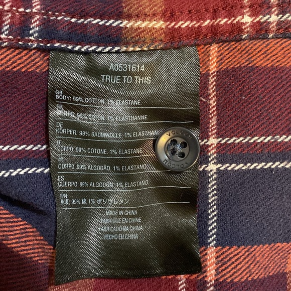 Volcom Men’s Flannel Shirt Medium - Picture 7 of 7